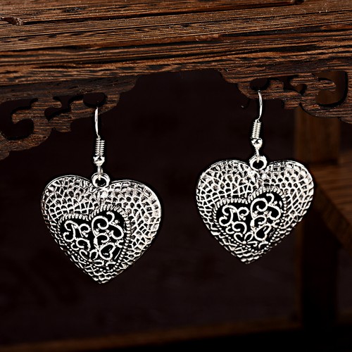 Pendientes colgantes de colección bohemia boho borla coloridas cuentas de madera con tachuelas para mujer - Imagen 186 de 212