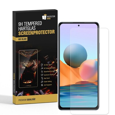 4x 9H Hartglas für Xiaomi Redmi Note 10 Pro Max Schutzglas Panzerfolie HD KLAR