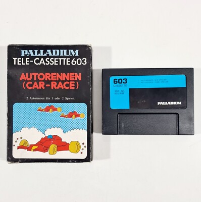  1978 Palladium TELE-CASSETTE 603 Cartridge CAR RACING Car Race Hanimex Arcadia