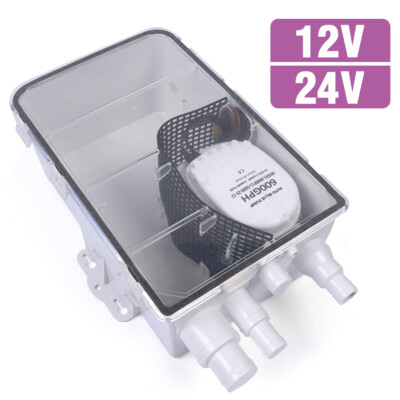 Duschpumpe Boot Duschwannen Pumpensystem 600GPH mit Schalter und Rückschlagventi