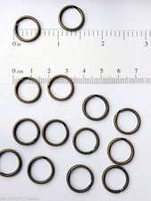 500 Key Rings 15mm Approx 5/8" Split Ring Antique Brass Finish Steel Findings