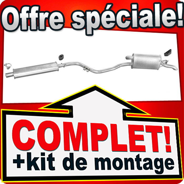 Ligne d'échappement Fiat Punto 176 1.2 essence pour remplacer un silencieux rouillé