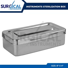 Instruments Sterilization Box 8"x4"x2" Surgical Dental Sterilizing German Grade