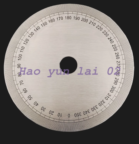 1pcs 360 Degree 150x20x2 Clockwise Scale Disc Angle Stainless Steel Round Scale - Picture 3 of 4