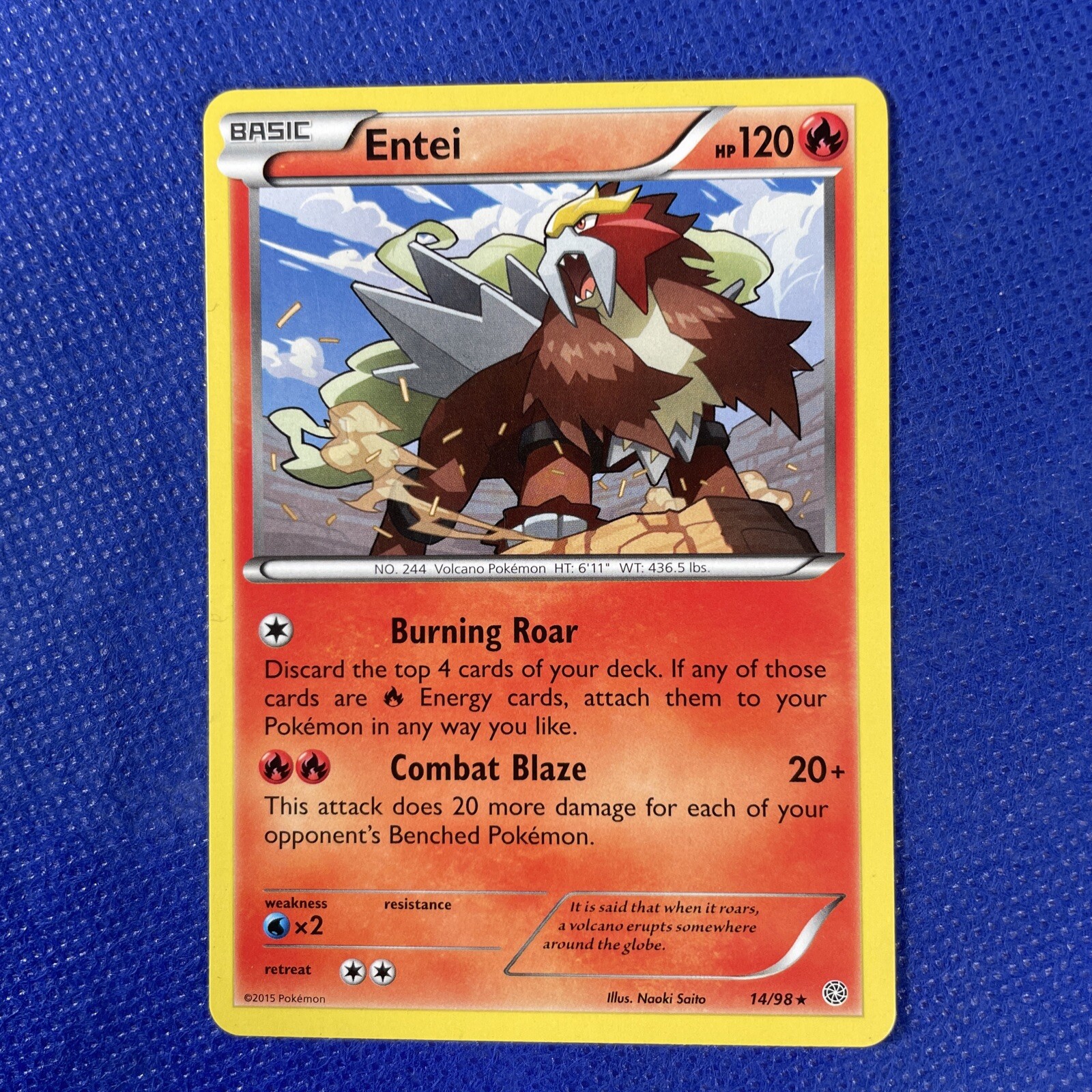 Pokemon Trading Card - Ancient Origins: Entei 14/98