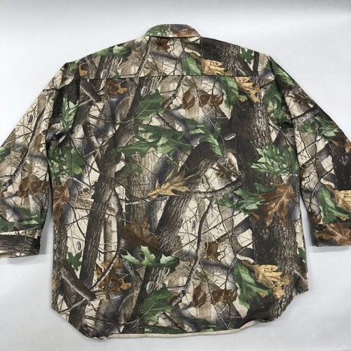 Walls Men’s 2XL RealTree Long Sleeve Button Up Camo Hunting Shirt Pockets 🦌 - Picture 8 of 8