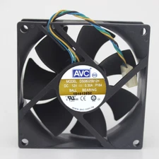 1 PCS new AVC Fan DS08025B12H DC12V 0.30A 8025 8CM 4 PIN