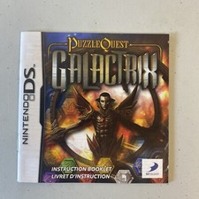 Puzzle Quest Galactrix Nintendo DS OEM Manual Only