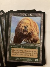 MTG - 1 x Promo Bear Token - Odyssey - Top Zustand - Player Rewards