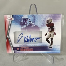 2022 Sage SPA-JR Jammie Robinson Sneak Peek Autograph Red Variant Auto Card