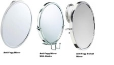 Croydex Anti-Fog Mirror Stick 'N' Lock/ Screw Fix Suction Bathroom Mirror