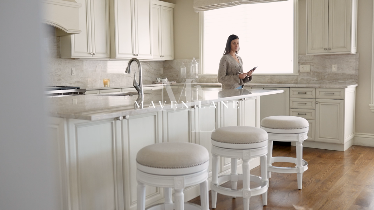 Maven Lane Pullman Backless Swivel Kitchen Counter Stool