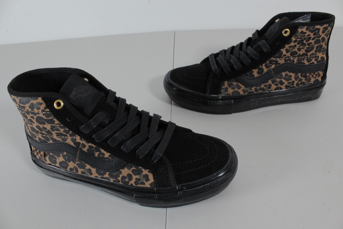 Vans Shoes Mens 6 SK8 HI Top Leopard Cher Strauberry