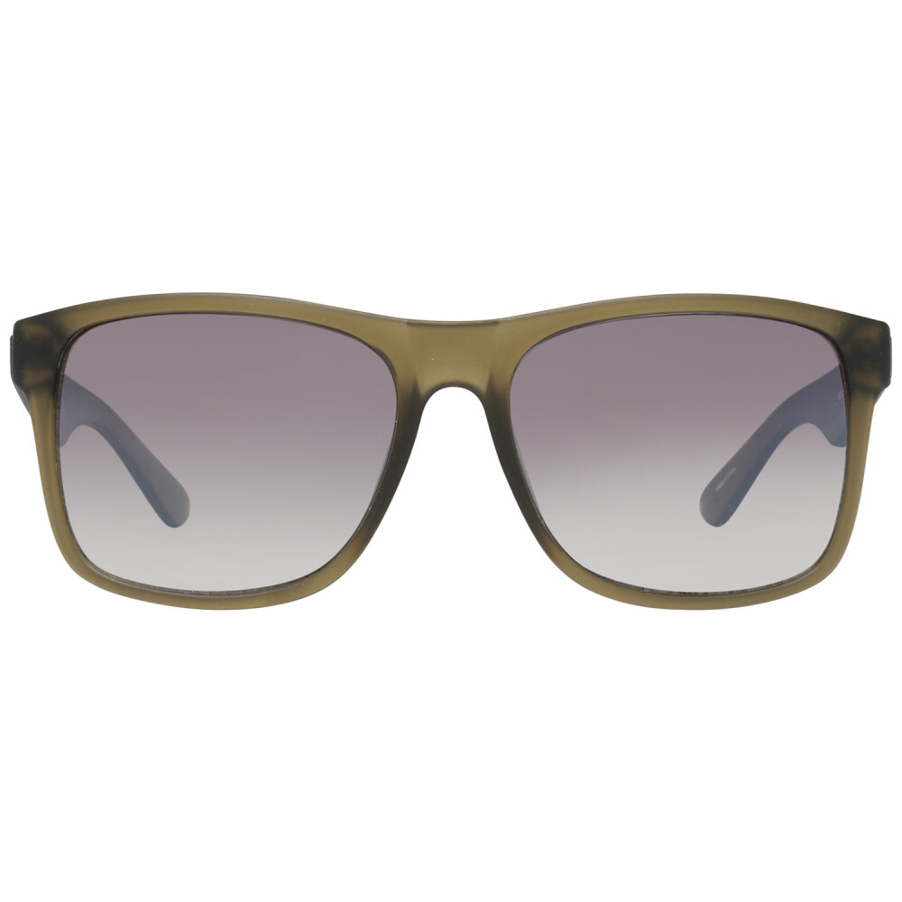 Оправа солнцезащитных очков Guess GF0203 97F из матово-зеленого пластика в квадратной зеркальной оправе 57-15-140