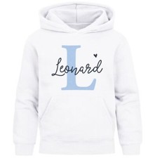 Kids Hoodie Boys Monogram Letter Personalised Boys Gifts With