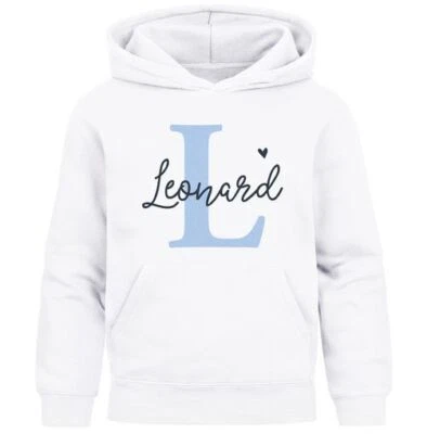 SPECIALME Kinder Hoodie Jungen Monogramm Buchstabe personalisierte Jungengeschenke mit
