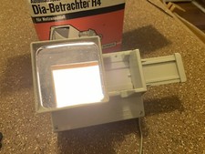 Dia-Betrachter H4 reporter OVP Zeitmaschine 100% funktionsf&auml;hig 5x5 cm 220 Volt
