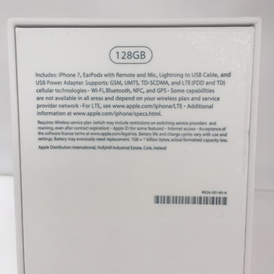 iPhone 7yui　128gb 箱付き Original iPhone 7 Plus box only with Accessories 32GB 128GB