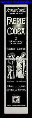 Faerie Codex Talisman Twilight Raven Comics 1997 Print Magazine Ad Poster ADVERT
