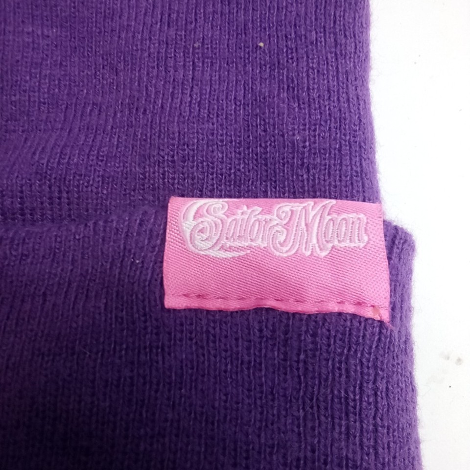 Sailor Moon Luna Cat Beanie Knit Hat Purple Toei Animation Kawaii Anime
