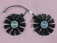 Pair Fans Cooler Fan For ASUS GTX 1060 GTX 1070 RX470 RX480 T129215SU 87mm