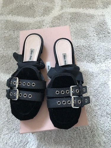 Miu Miu Ankle Strap Flats - Picture 2 of 5
