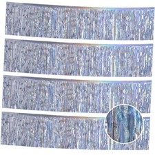 Christmas Decorations Tinsel Garland Parade Float Decorations for Laser Silver