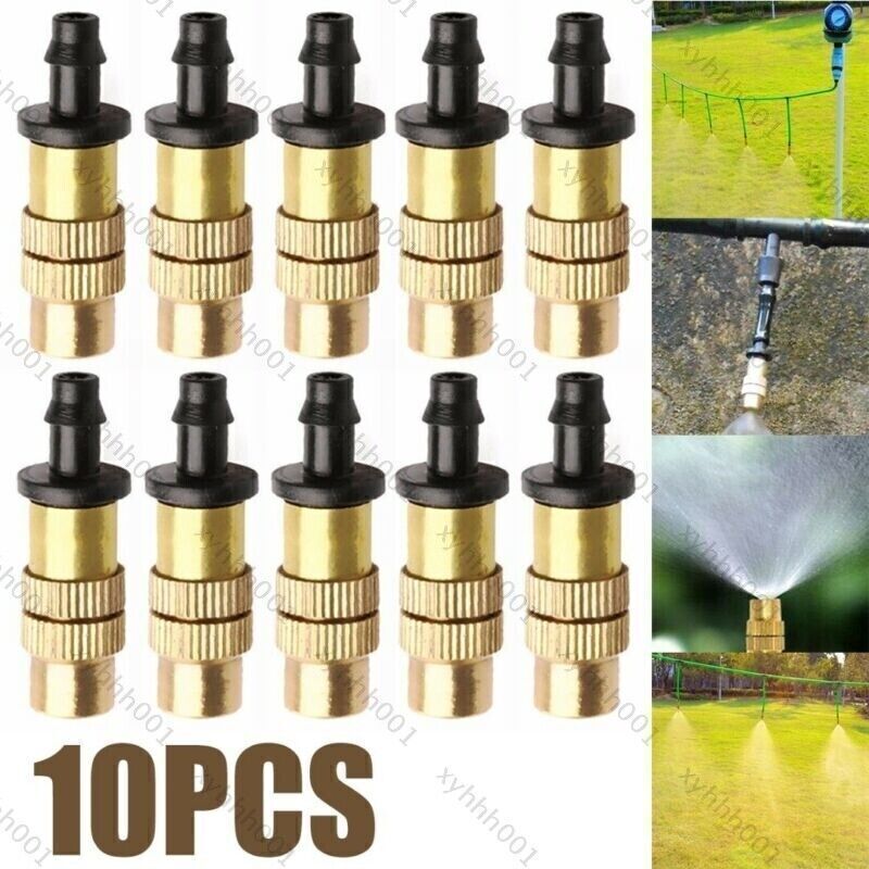 10x Messing-Nebeldüsen, Einstellbar – Perfekt Für Gartenbewässerung, Kühlung & Befeuchtung