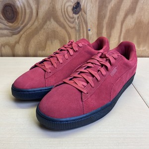 puma suede red black sole