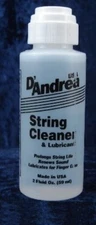 2 BOTTLES of D'ANDREA GUITAR STRING CLEANER & LUBRICANT 2 OUNCE BOTTLE