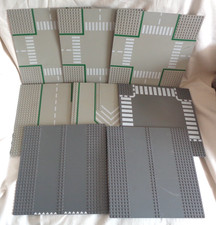 8 x Vintage Lego Straße Grundplatten - 32 x 32