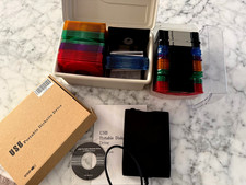 USB Portable Diskette drive and 71 floppy disks