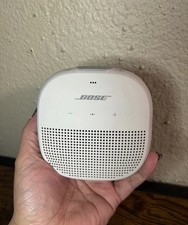 Bose - SoundLink Micro Portable Bluetooth Speaker white WORKS FULLY CHARGED