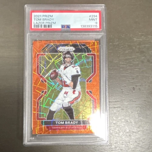 2021 Panini Prizm - Tom Brady #294 Lazer Prizm PSA 9 Tampa Bay Buccaneers
