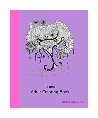 Trees Adult Coloring Book, Joyful Creations