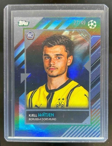 2024-25 Topps UEFA Club Competitions Knockout Kjell Watjen Blue Rookie RC #27/49