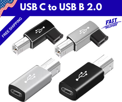 USB C to USB B 2.0 for MIDI Controller Data Transfer Male to Female Type C to B 