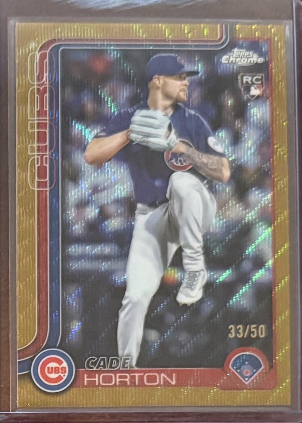 2025 Topps Chrome Update Cade Horton Gold /50 USC63 RC