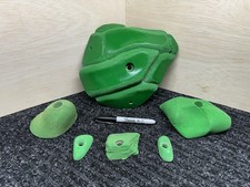 Set Of 6 Green Used Rock Climbing Holds. Please See Pictures.