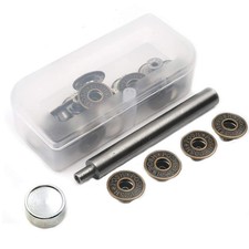 Jeans Button Replacement 20pcs Metal Tack Buttons Snap Fasteners Kit