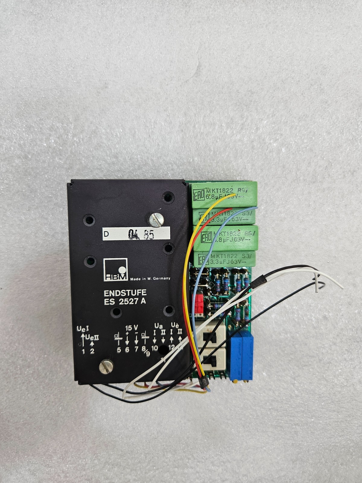 HBM MEASURING AMPLIFIER D04.85 PCB LU140983c 525.26-3021