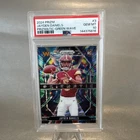 Deal- Jayden Daniels 2024 Prizm #3 Prizmatic Green Wave Rookie Card PSA 10 RC