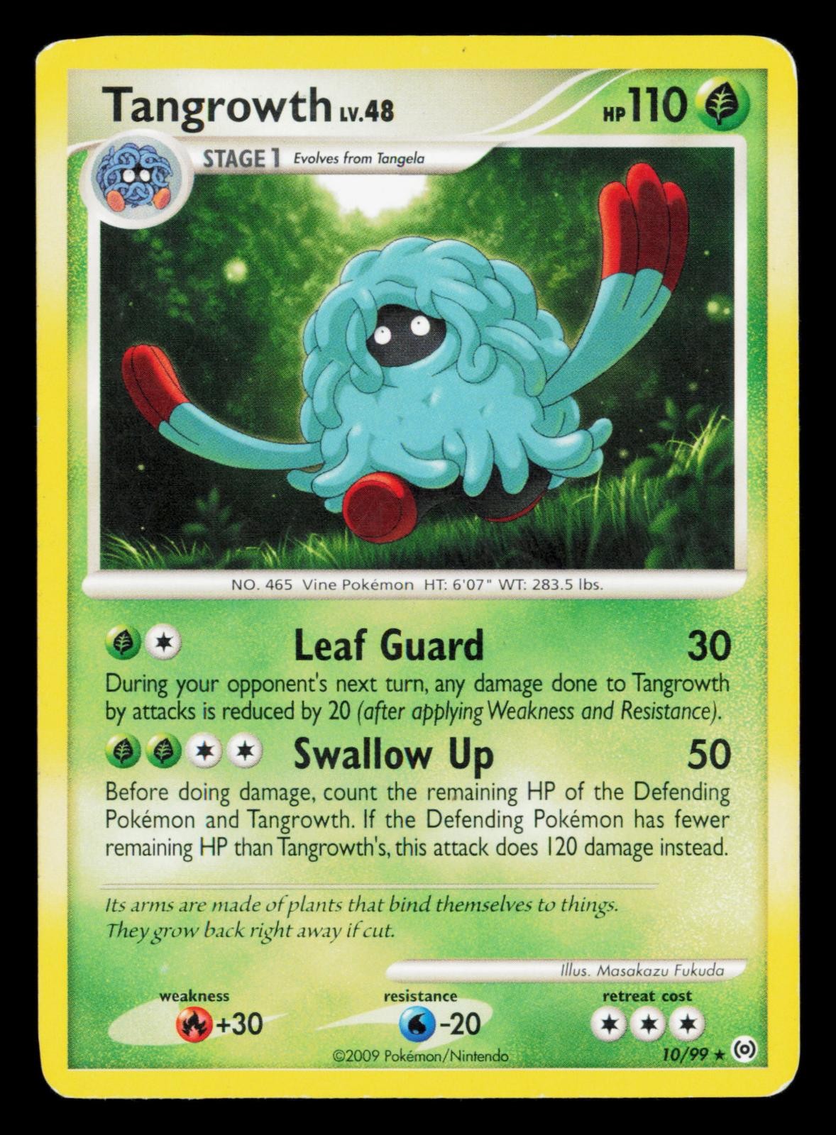 Tangrowth (DPPt Arceus) 10/099 Rare Deck Exclusives Pokemon Heavily Played