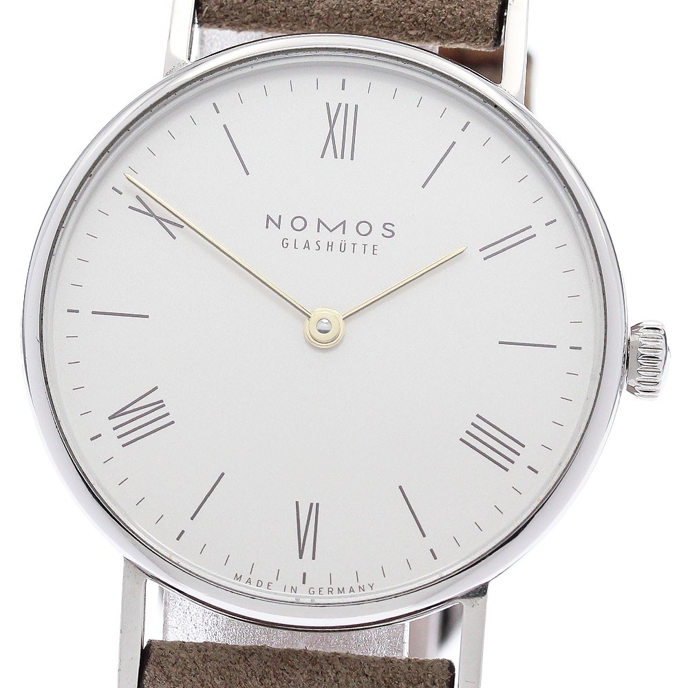 NOMOS Ludwig 33 DUO LD1A22W133 Silver Dial Hand Winding Men's Watch_938893