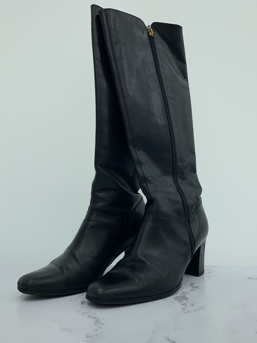 Stivali lunghi Yves Saint Laurent 36 5 nero pelle Hb66