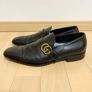 Chaussures homme 8.0US Gucci Jackie cuir Marmont noir 41 or