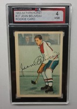 1953-54 Parkhurst Hockey card #27 Rookie 