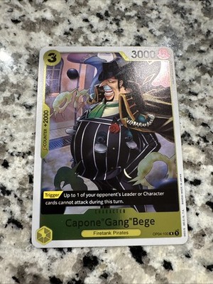 Capone ''Gang'' Bege - OP04-100 - NM R ENG OP04 - One Piece TCG - REPRINT PRB01