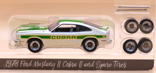 1978 Ford Mustang II Cobra II & Spare Tires...The Hobby Shop...Greenlight..1:64