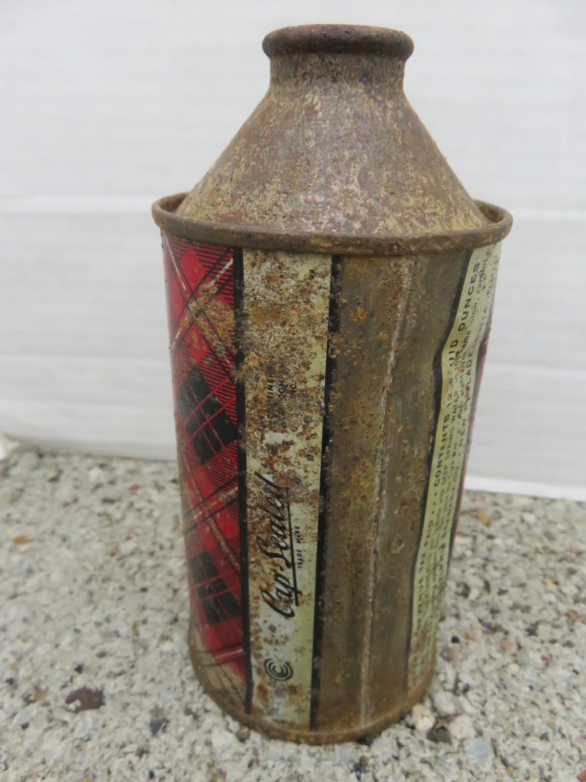 RARE SCOTCH HIGHLAND BRAND ALE IRTP CONE TOP BEER CAN NEW PHILADELPHIA ...